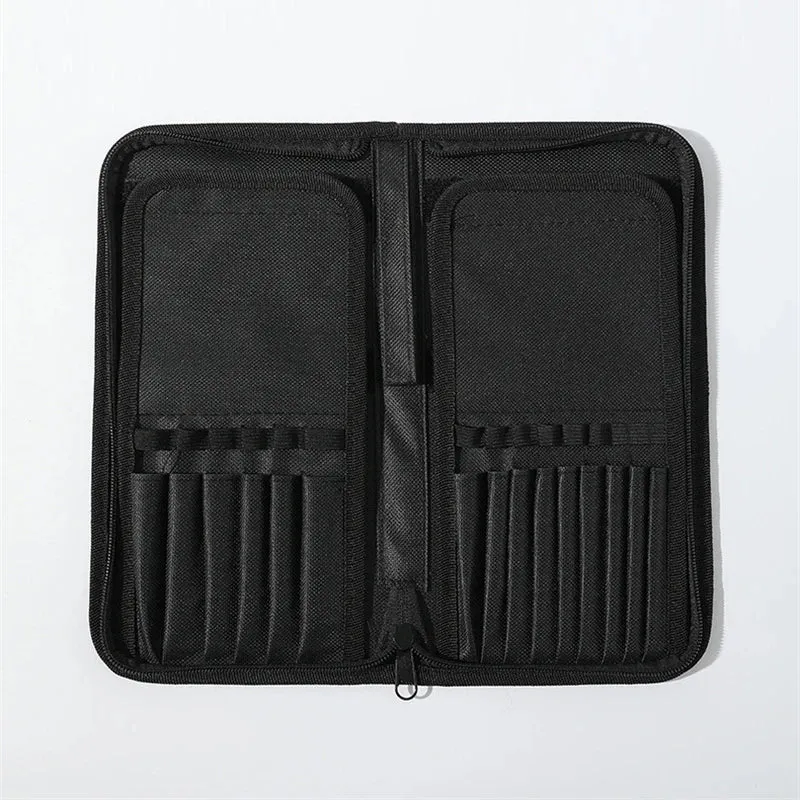 15 Holes Foldable Makeup Brushes Pouch Bag