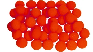 50 x 1 inch Super Soft Sponge Balls (Red)