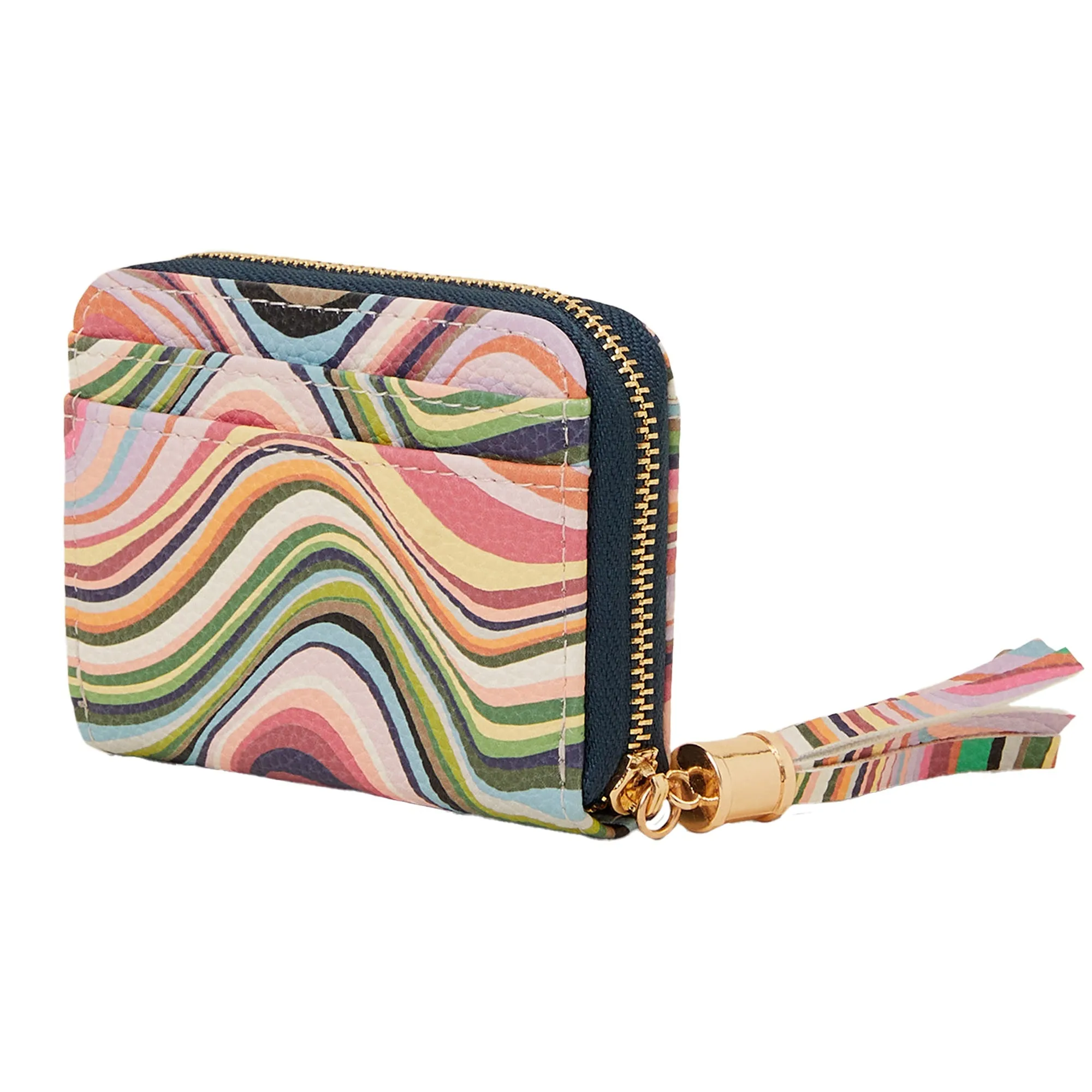 Accessorize London Women's Swirl Print Tassle Purse