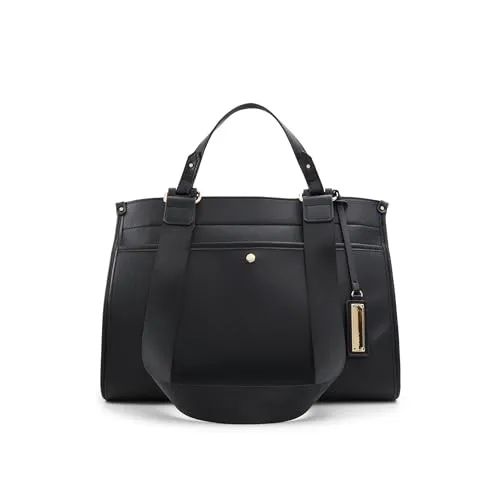 ALDO Ada Satchel, Other Black, Medium