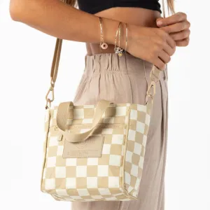 Aloha Collection Checkmate Crossbody Bag-Creme/Dune