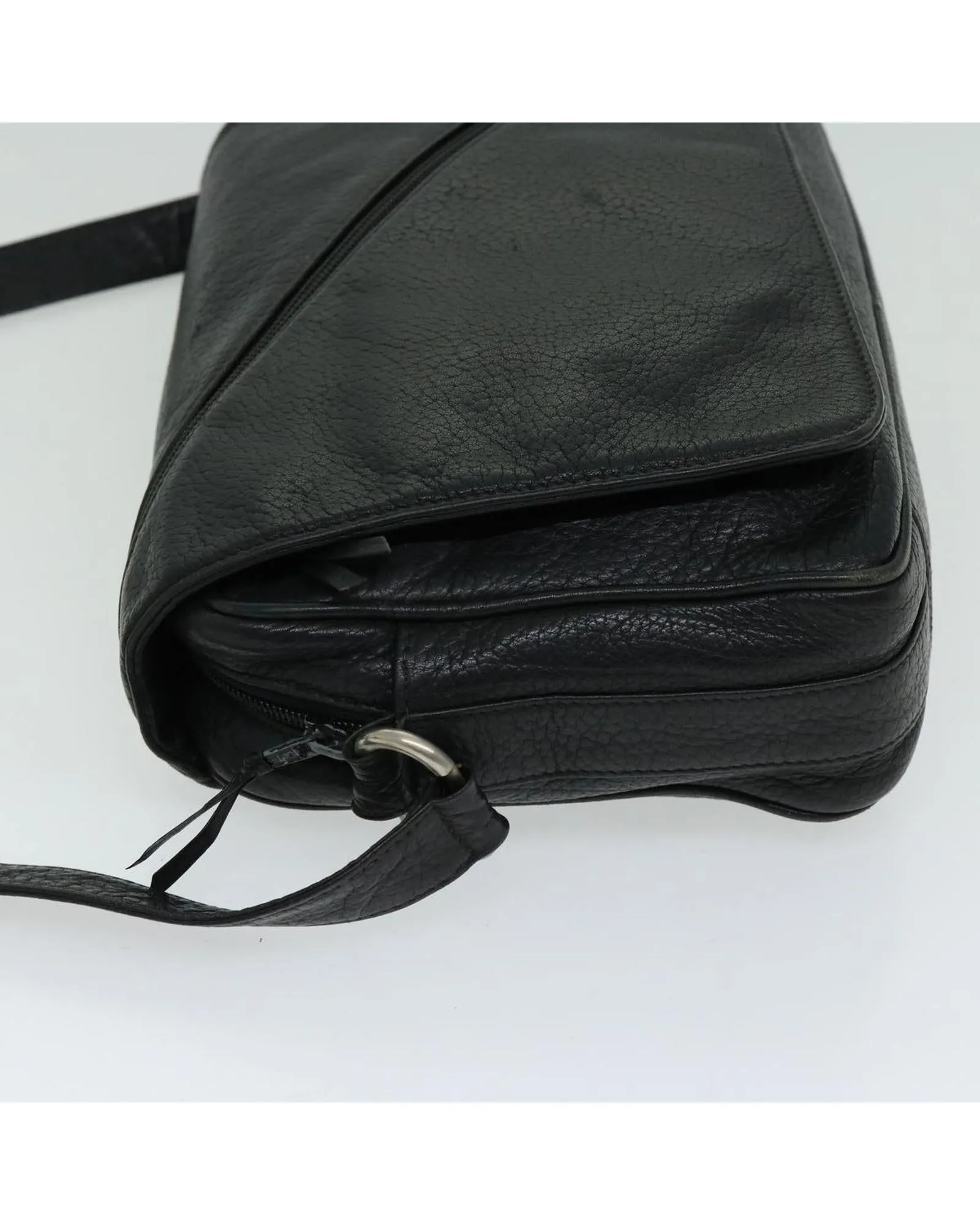 Authentic Black Leather Shoulder Bag