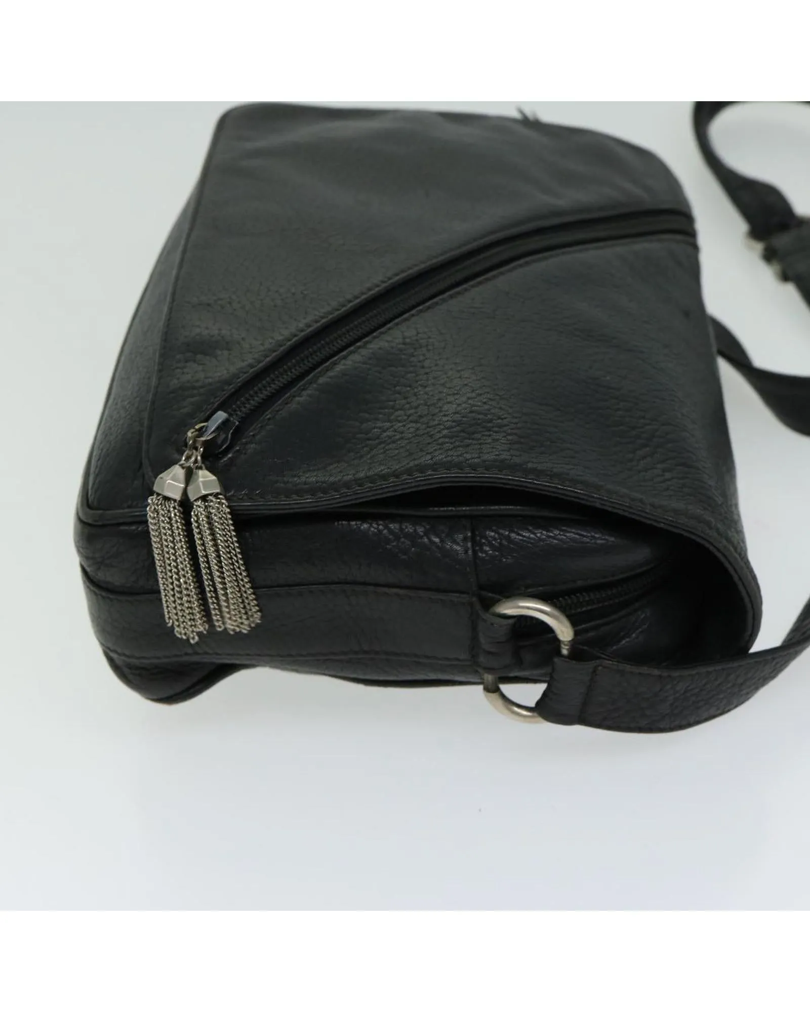 Authentic Black Leather Shoulder Bag