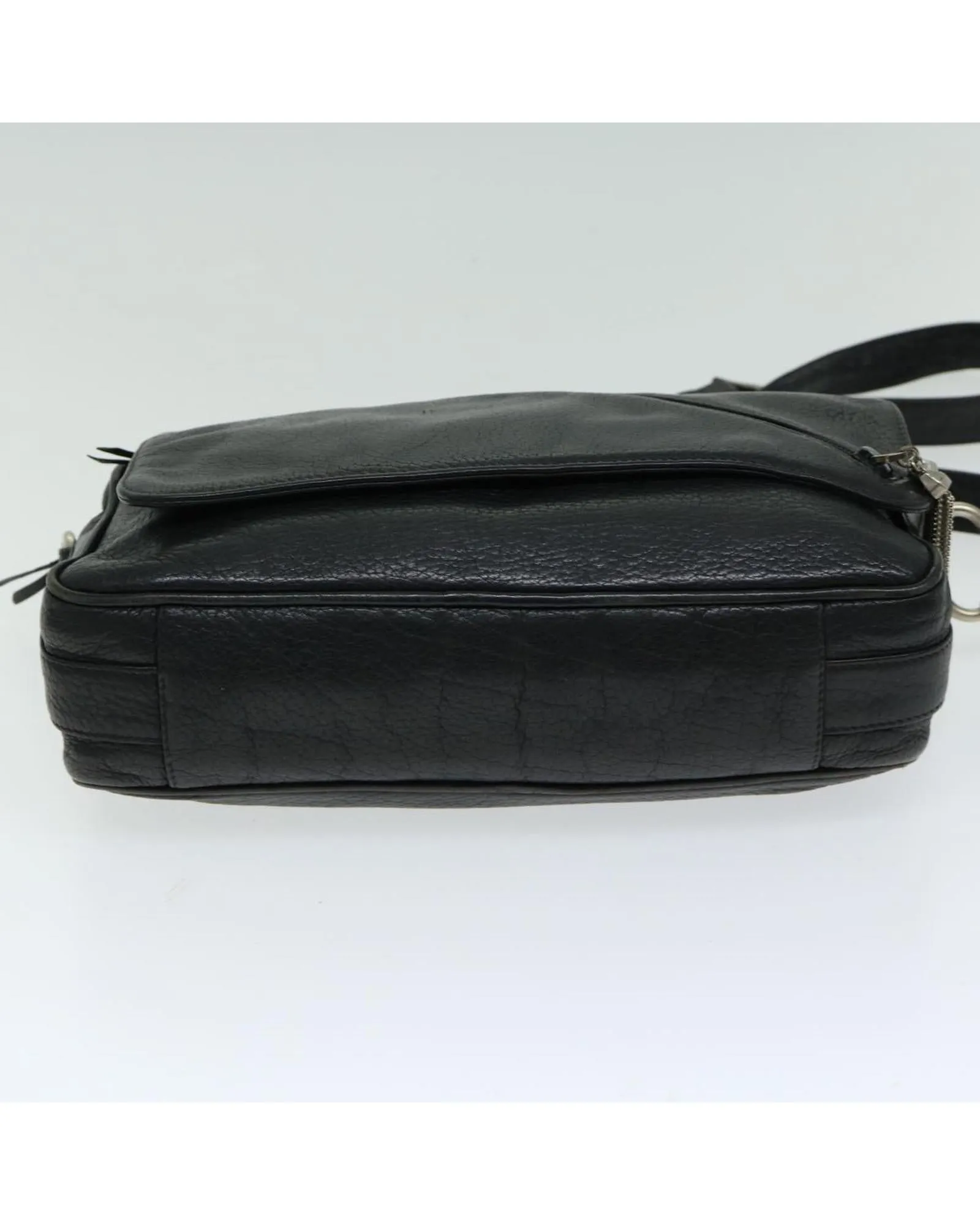 Authentic Black Leather Shoulder Bag