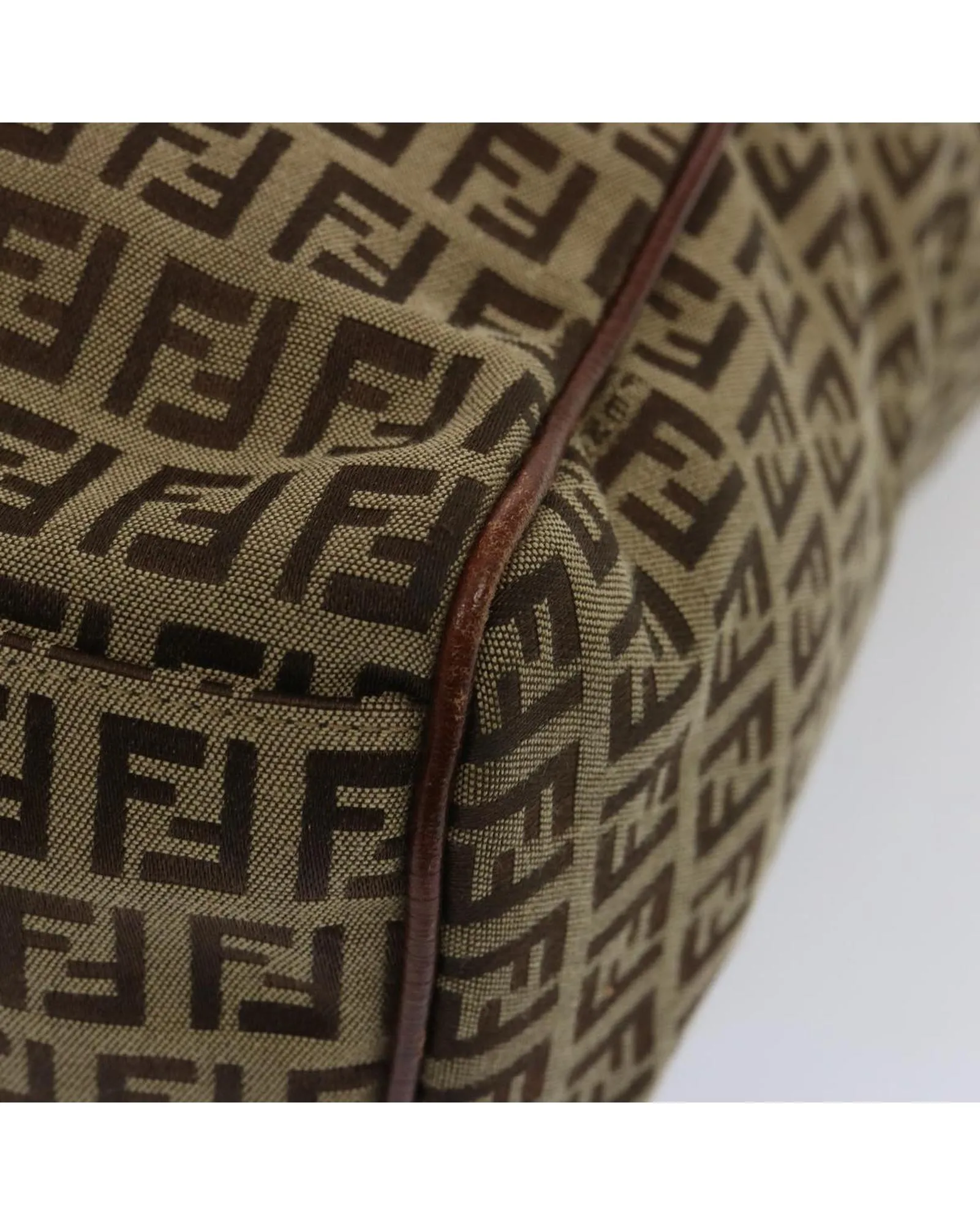 Authentic Fendi Zucchino Canvas Hand Bag