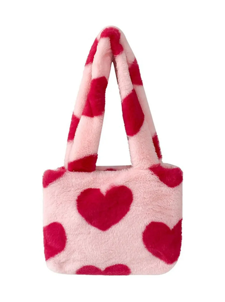 Autumn/Winter Soft Plush Tote Bag