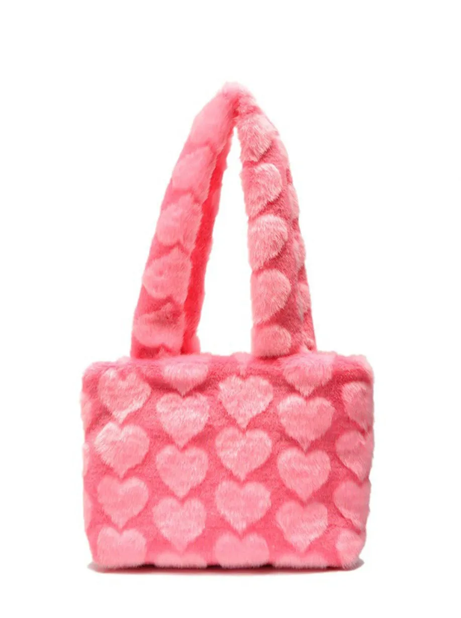 Autumn/Winter Soft Plush Tote Bag