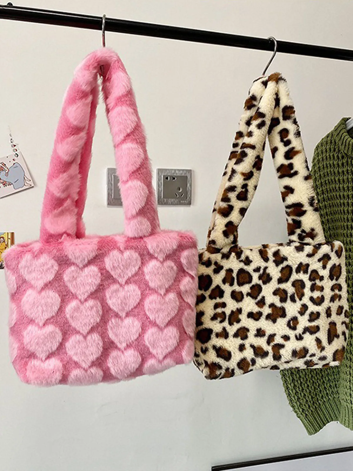 Autumn/Winter Soft Plush Tote Bag