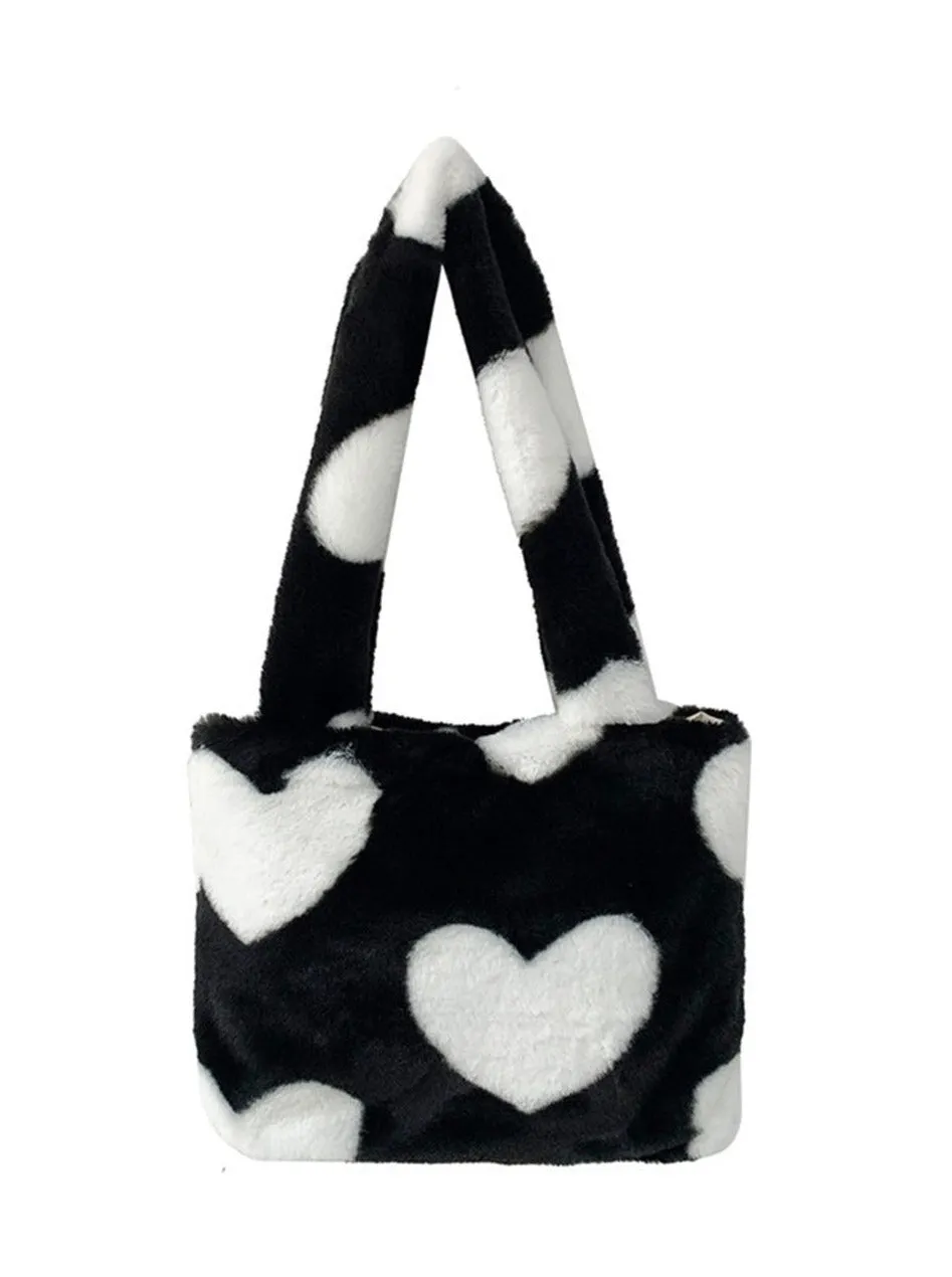 Autumn/Winter Soft Plush Tote Bag