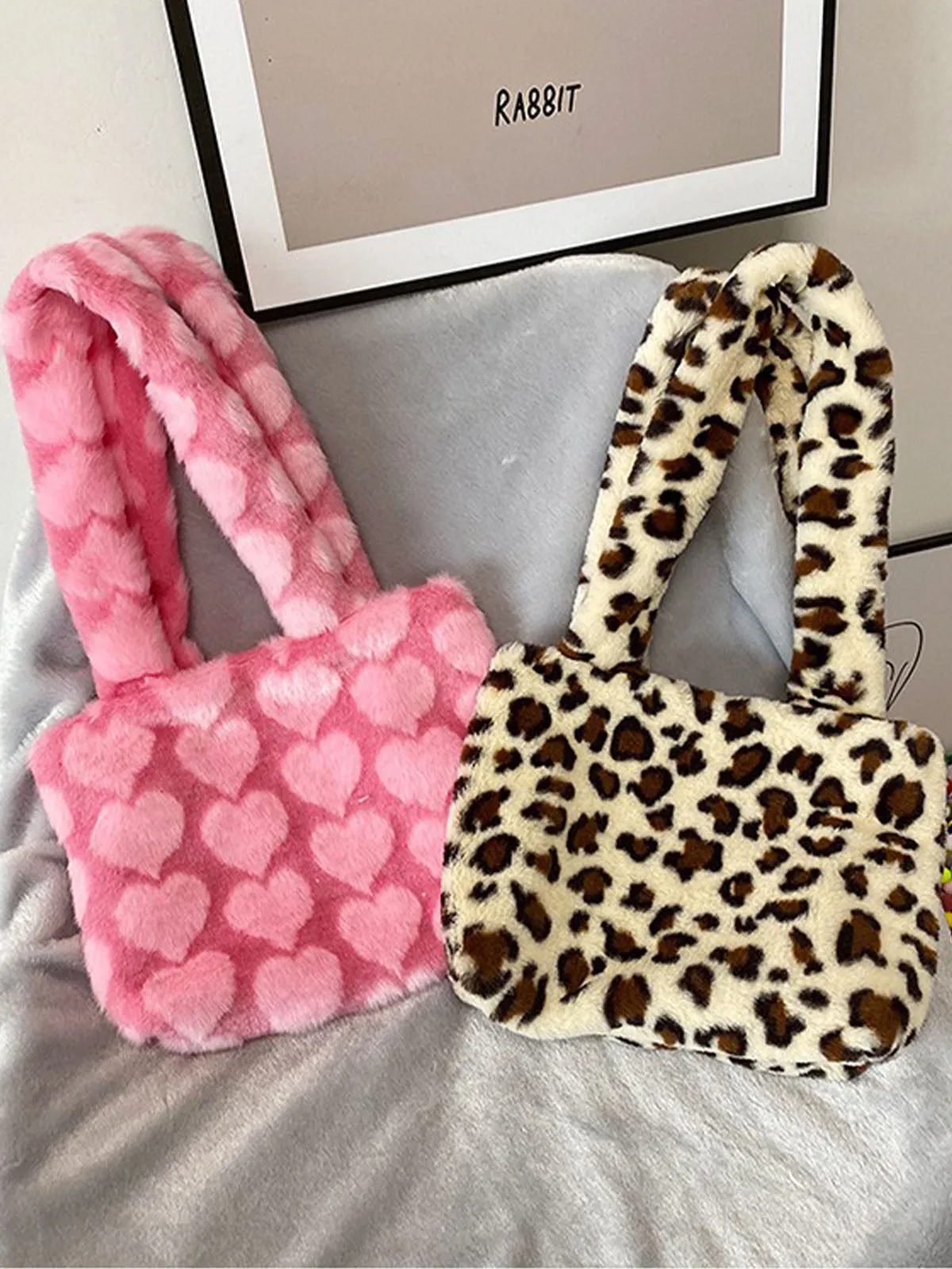 Autumn/Winter Soft Plush Tote Bag