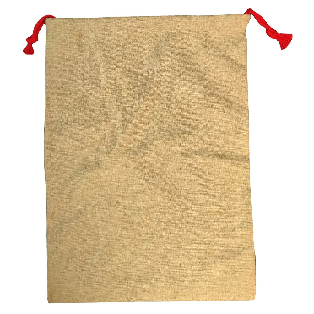 Bags - BURLAP- Drawstring / Xmas Sack -BURLAP- 50cm x 66cm