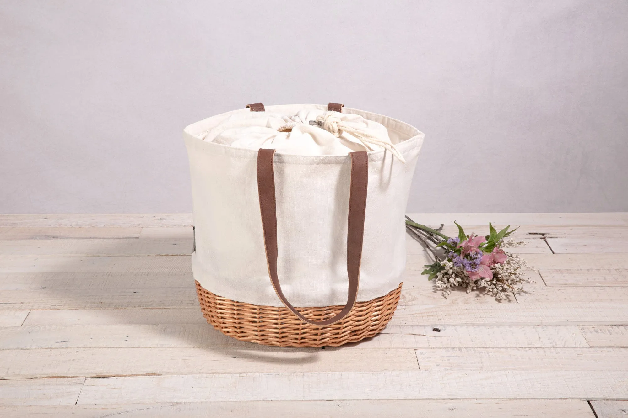 Baylor Bears - Coronado Canvas and Willow Basket Tote