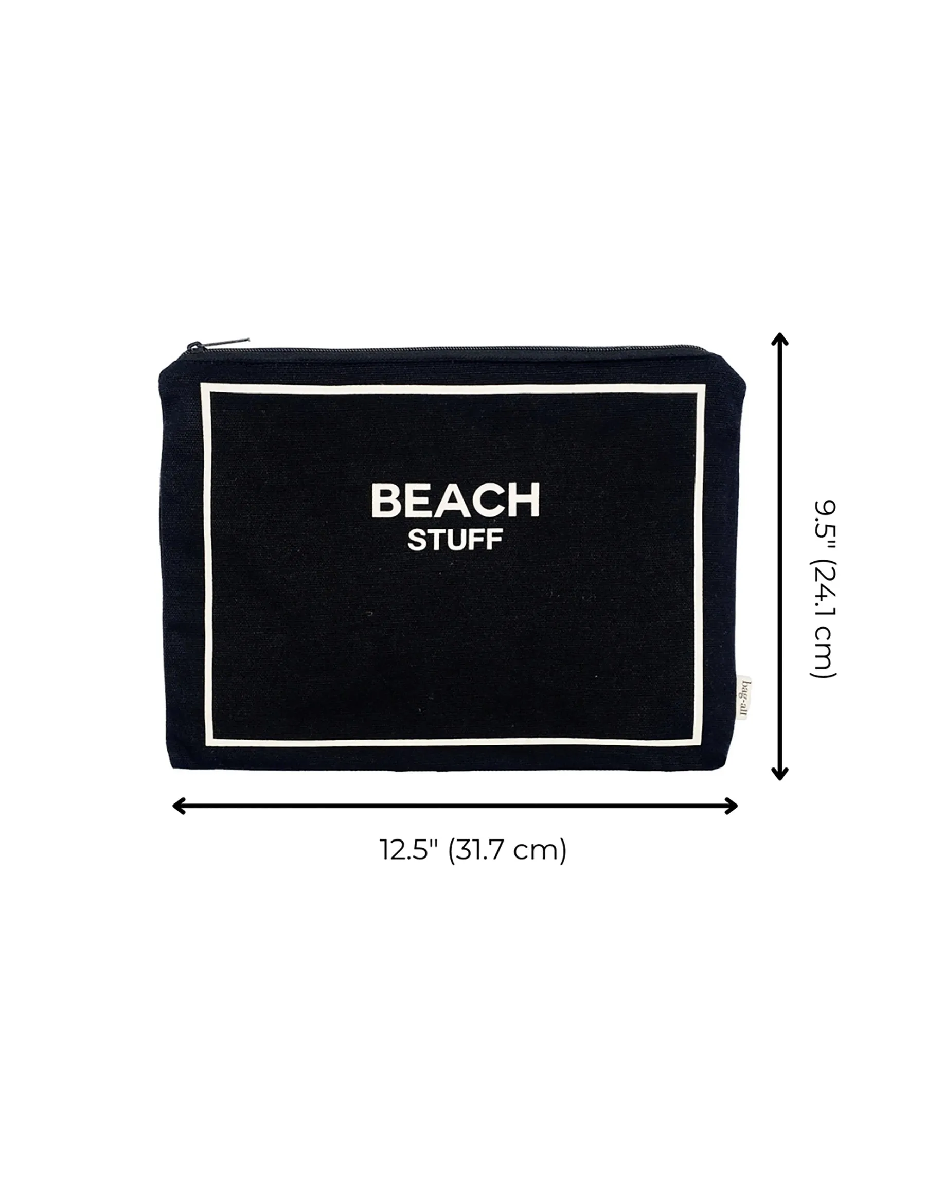 Beach Pouch for Bathing Suits and Sunscreen by Bag-All - Black