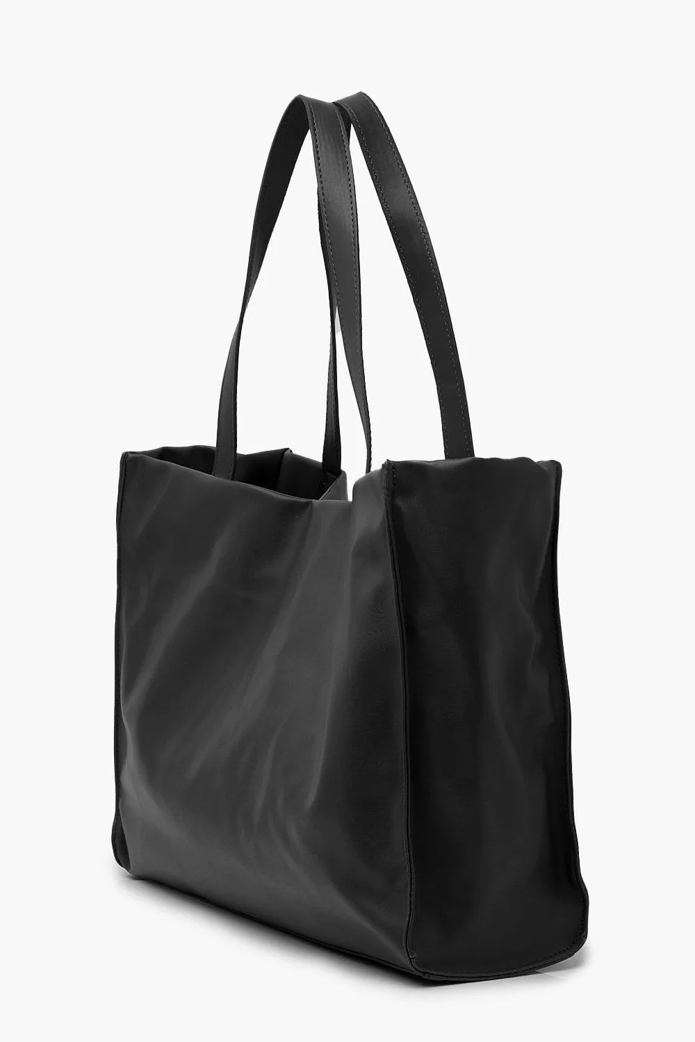 Boohoo Soft Tote Bag, Black