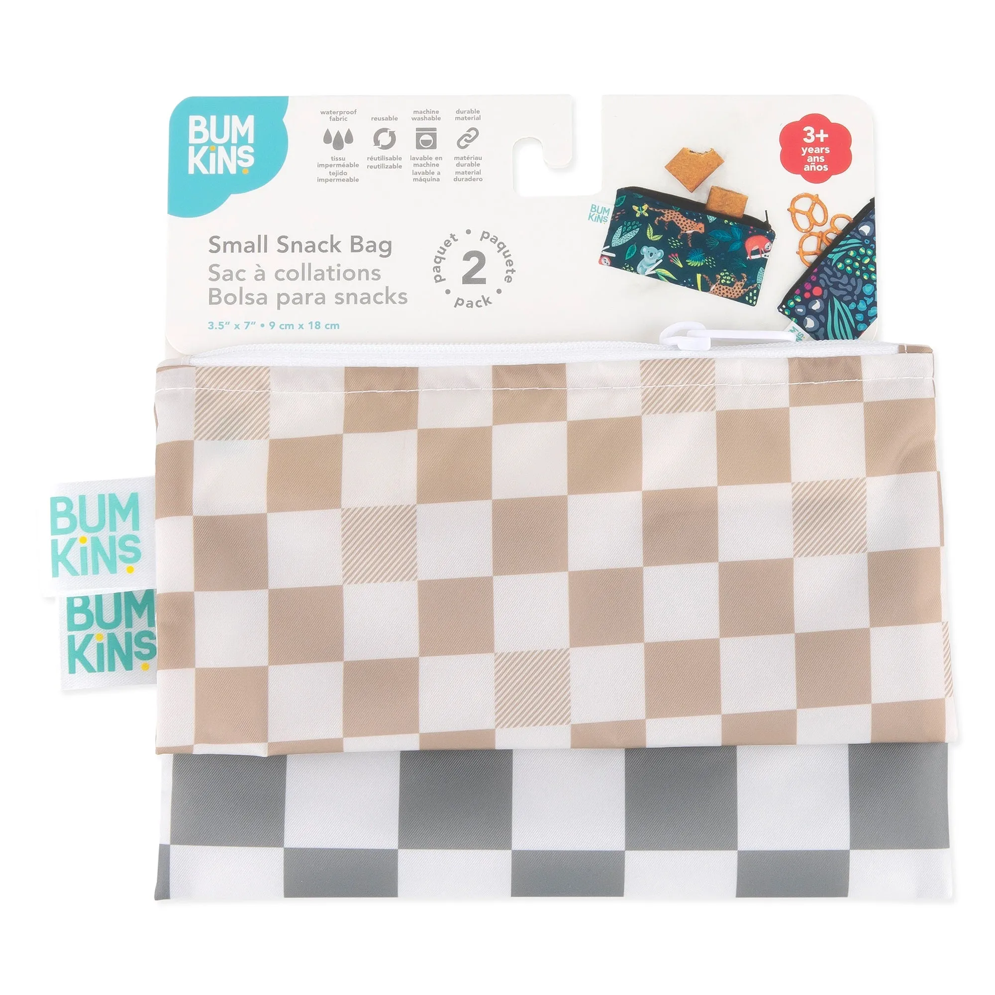 Bumkins Snack Bag 2pk Small - Double Check