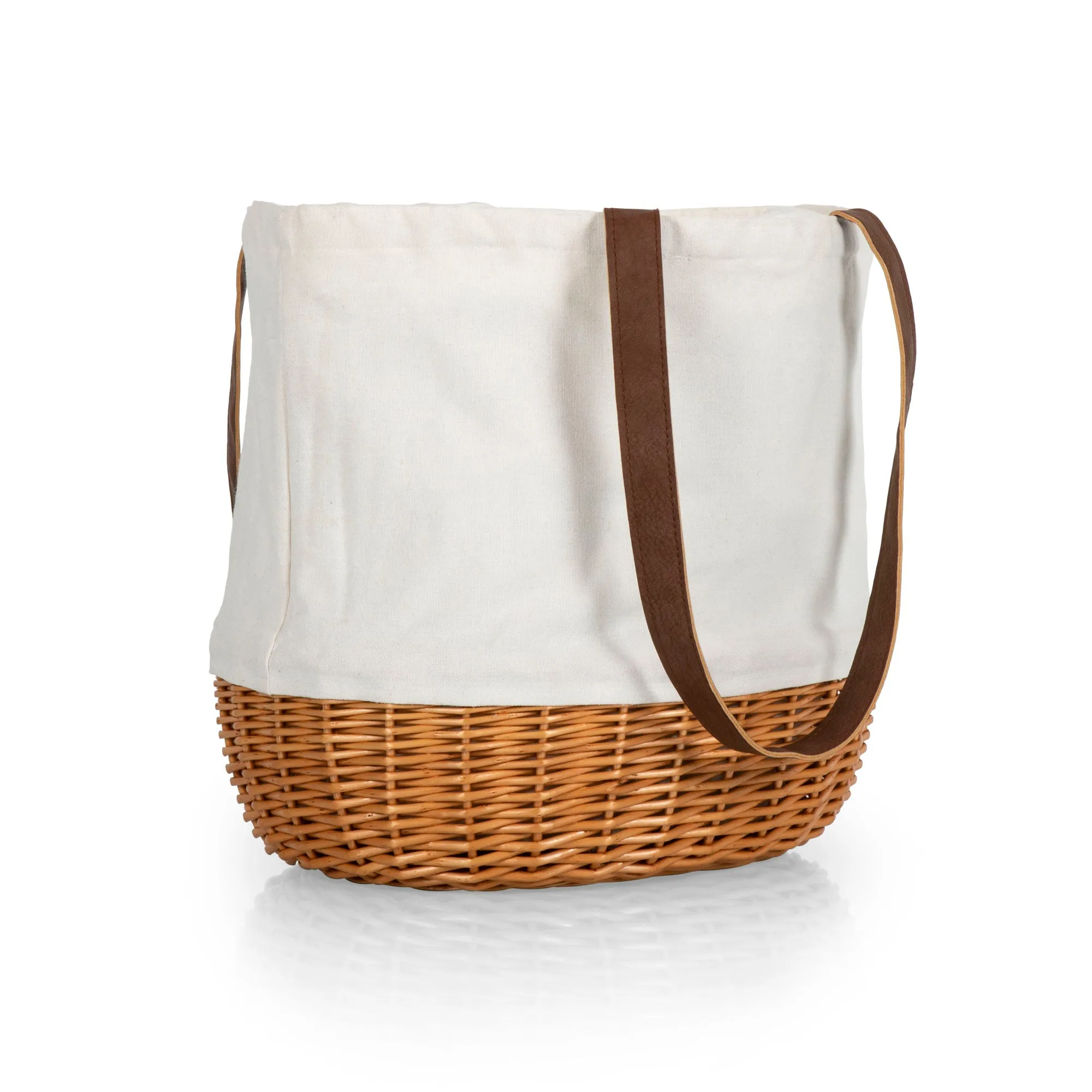 Cal Bears - Coronado Canvas and Willow Basket Tote