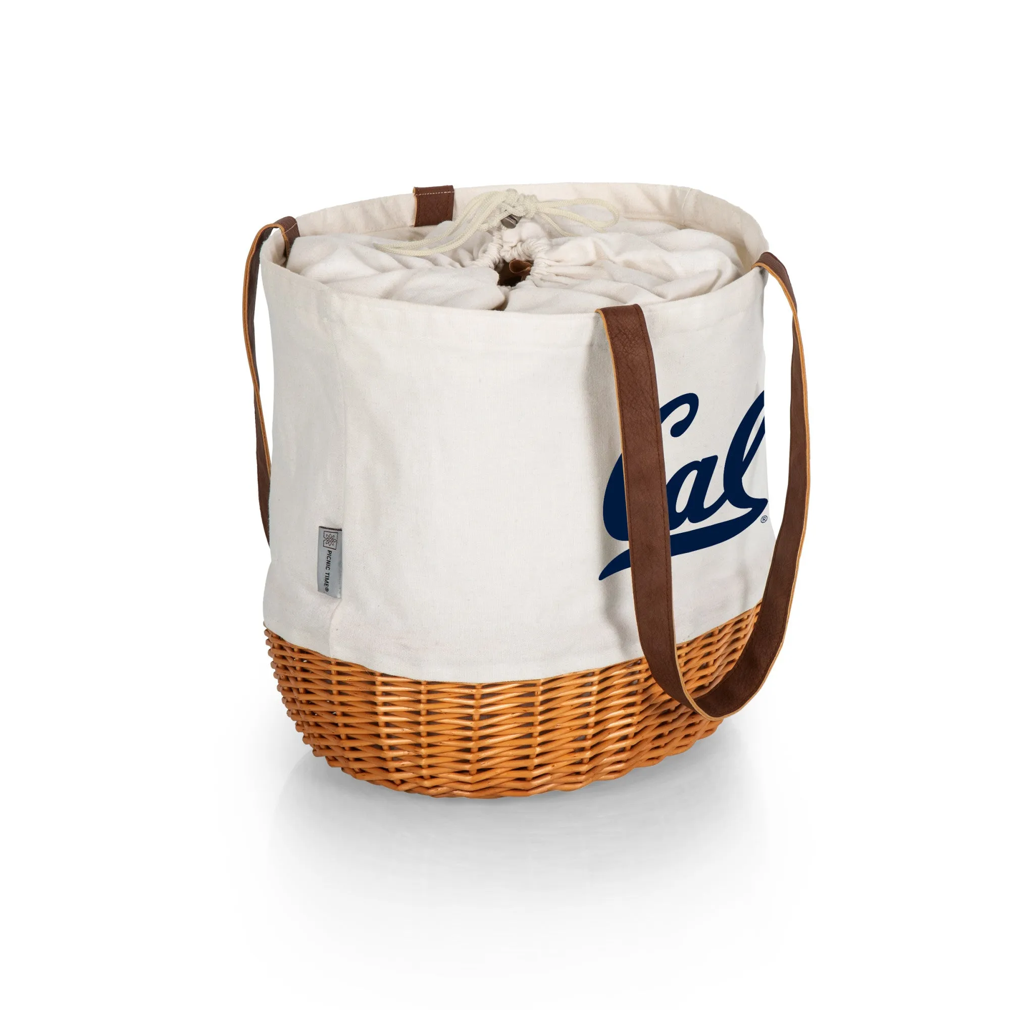 Cal Bears - Coronado Canvas and Willow Basket Tote