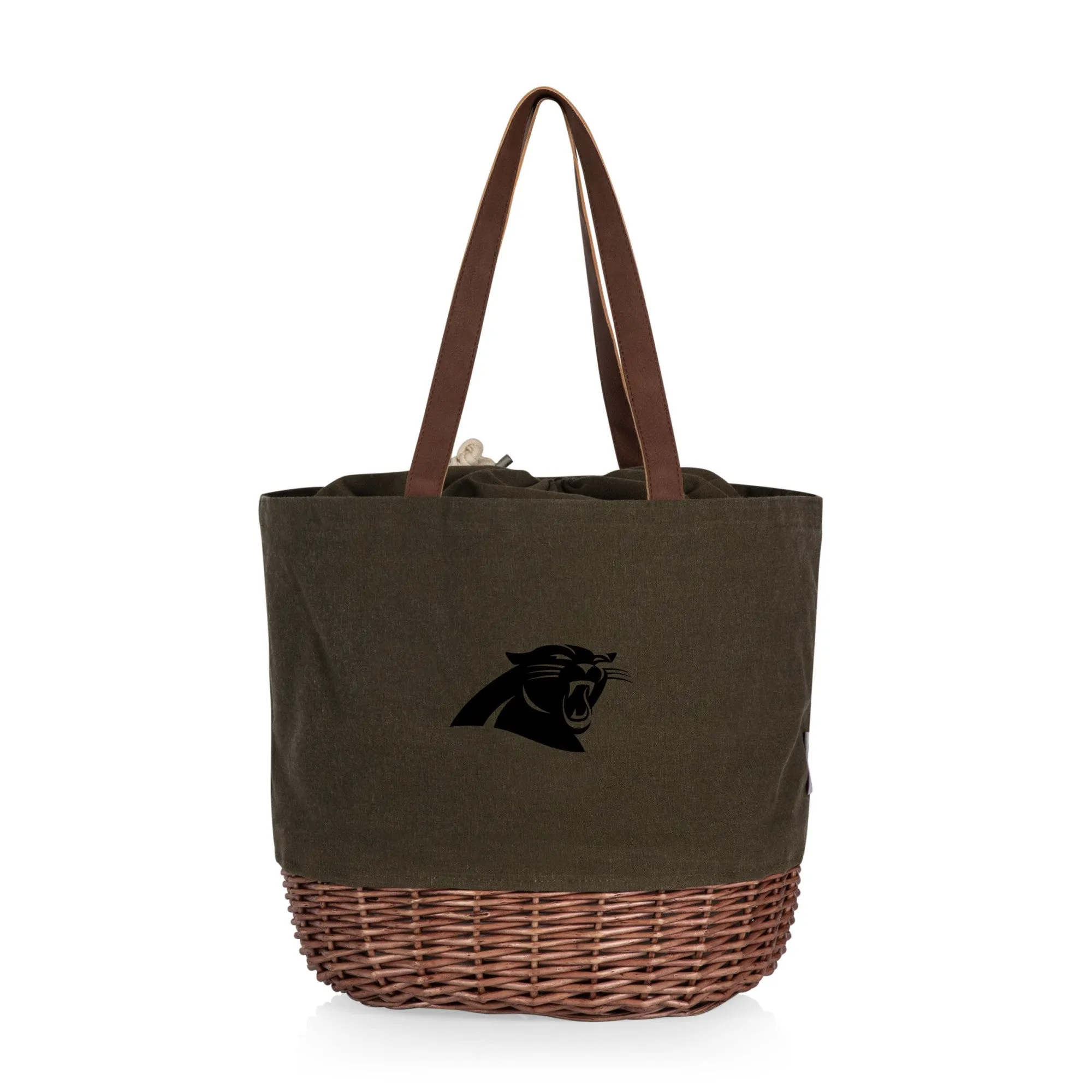 Carolina Panthers - Coronado Canvas and Willow Basket Tote