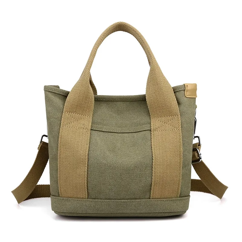 Casual Office Worker Multi-Compartment Lunch Box Bag Canvas Bag