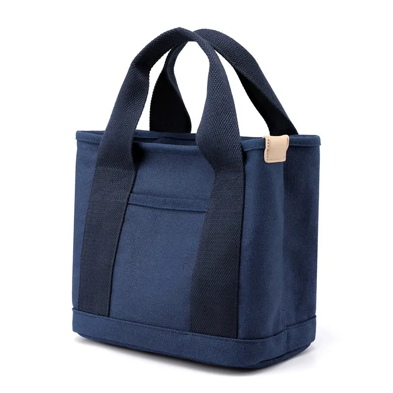 Casual Office Worker Multi-Compartment Lunch Box Bag Canvas Bag