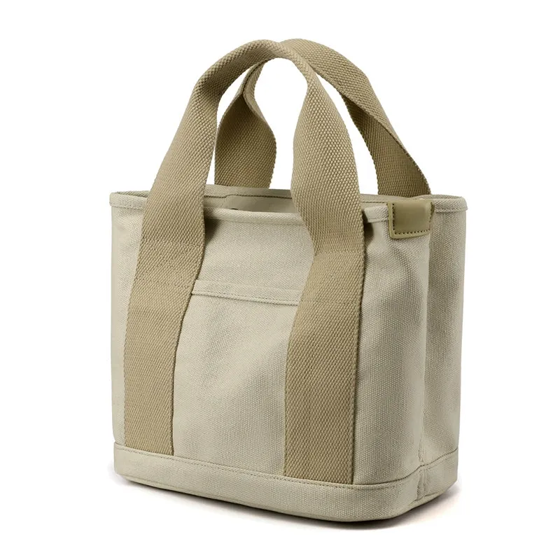 Casual Office Worker Multi-Compartment Lunch Box Bag Canvas Bag