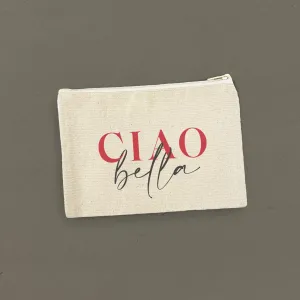 Ciao Bella - Canvas Zipper Pouch