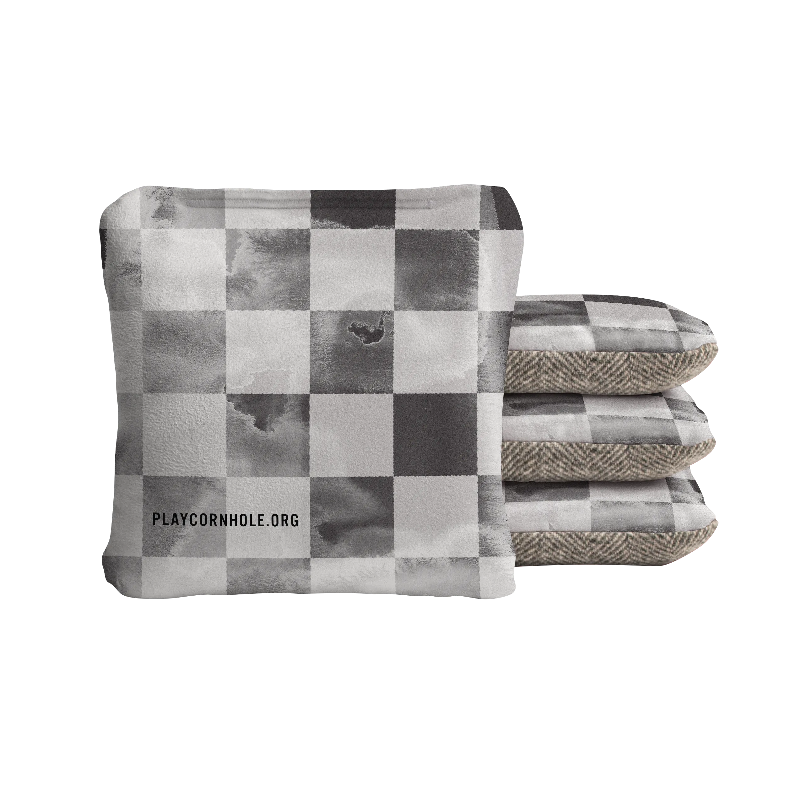 Distressed Checkered Retro Synergy Soft Cornhole Bags