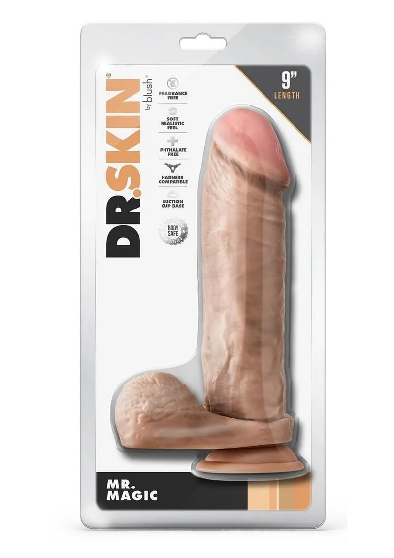 Dr. Skin Mr. Magic Dildo with Balls and Suction Cup