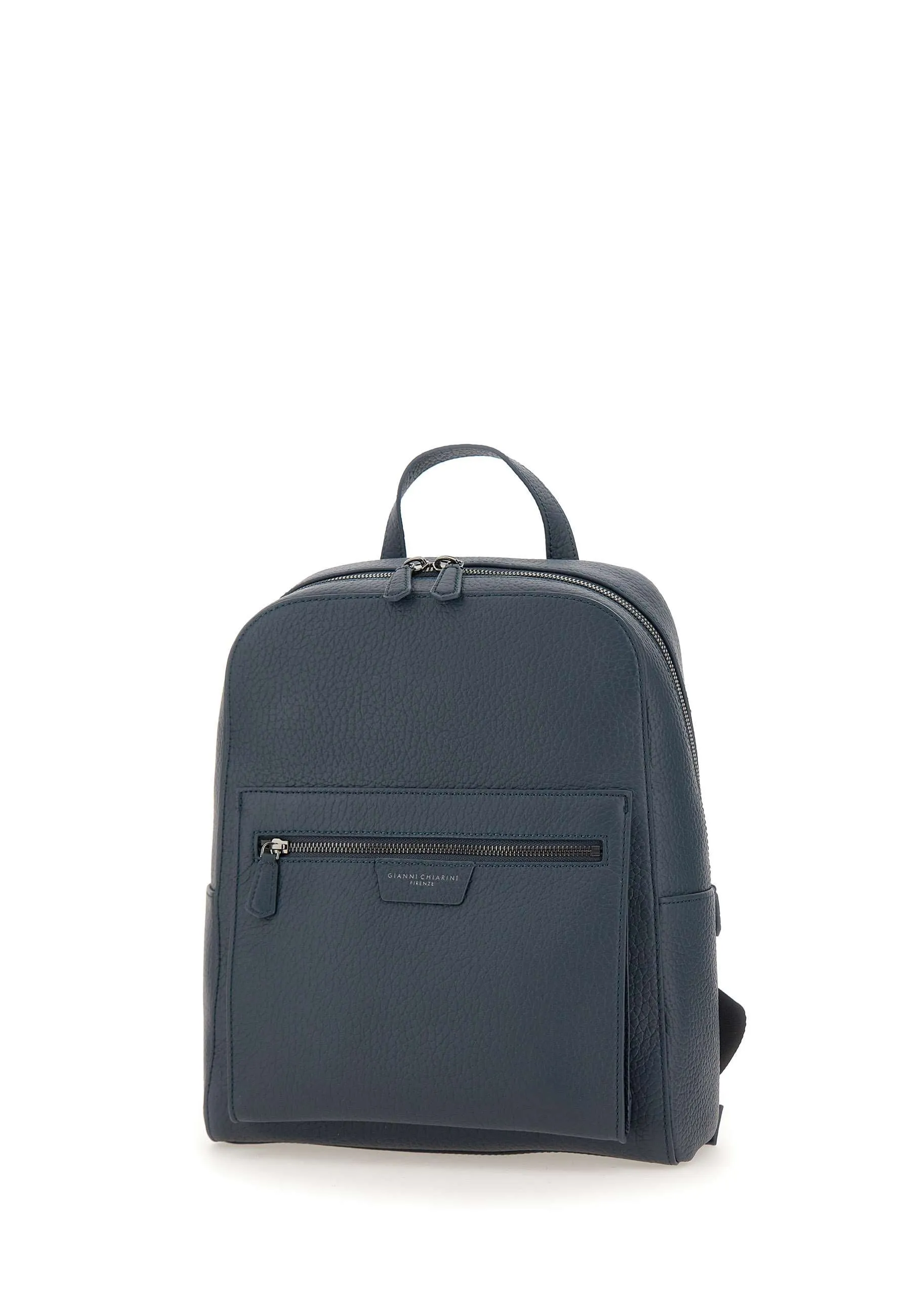 Florence Blue Leather Backpack