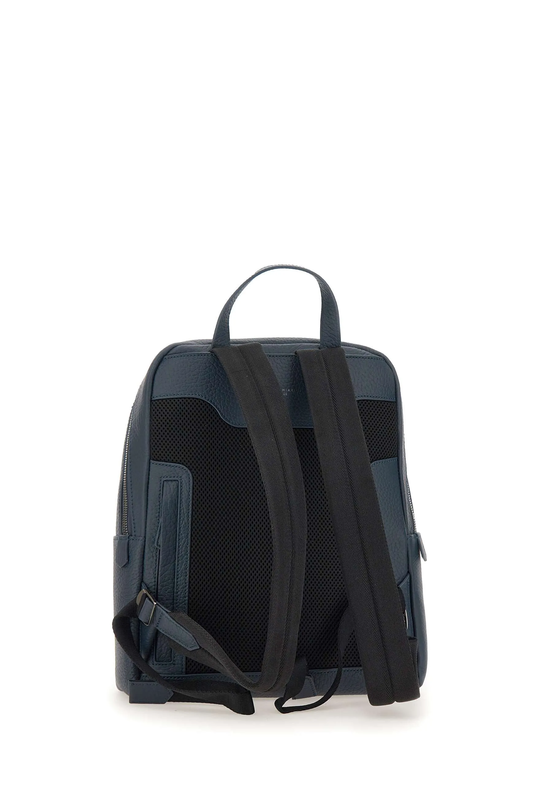 Florence Blue Leather Backpack