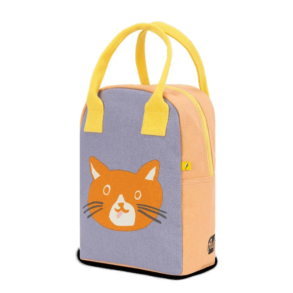 Fluf Zipper Lunch Bag - Cat