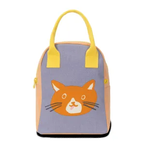 Fluf Zipper Lunch Bag - Cat