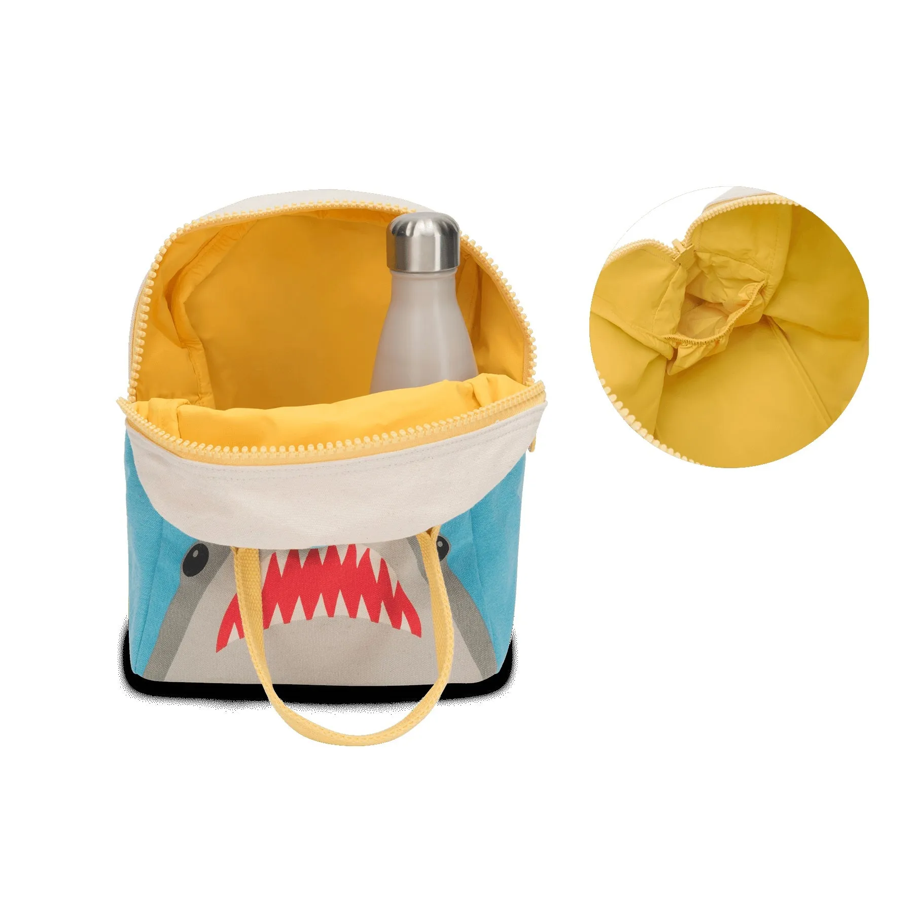 Fluf Zipper Lunch Bag - Shark