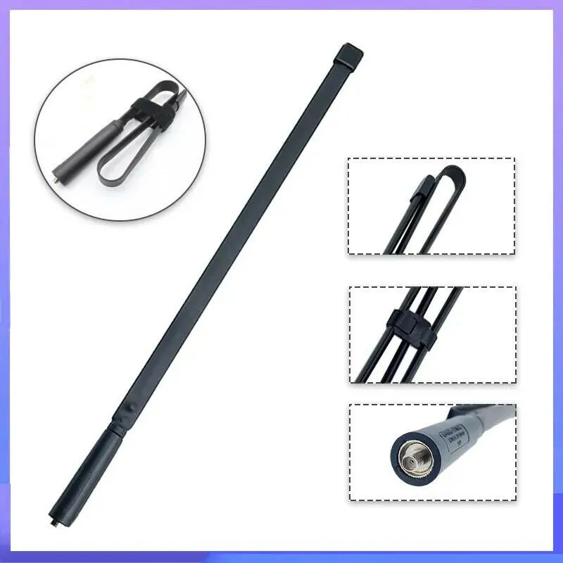 Foldable CS Tactical Antenna SMA Female 144/430Mhz For Baofeng DM-1701 Quansheng UV-5R Plus UV-K6 Walkie Talkie UV-82 UV-17 Pro