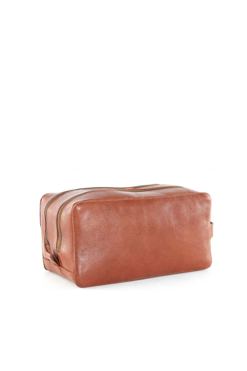 Gemin Toilet Bag - Cognac