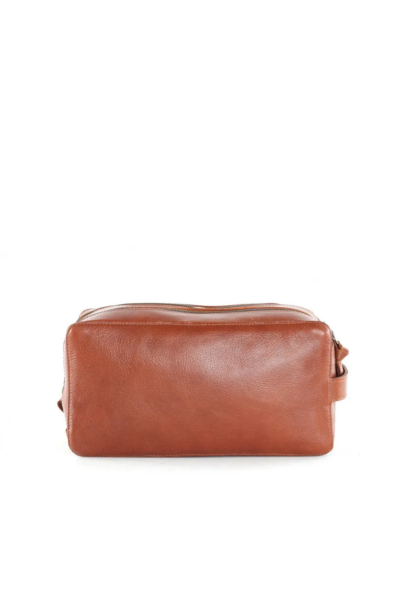 Gemin Toilet Bag - Cognac