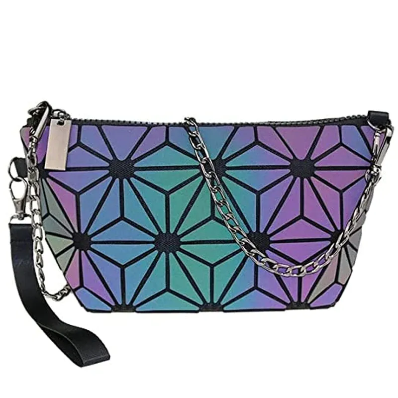 Geometric Bag Women Foldable Waterproof Clutch Crossbody Bags