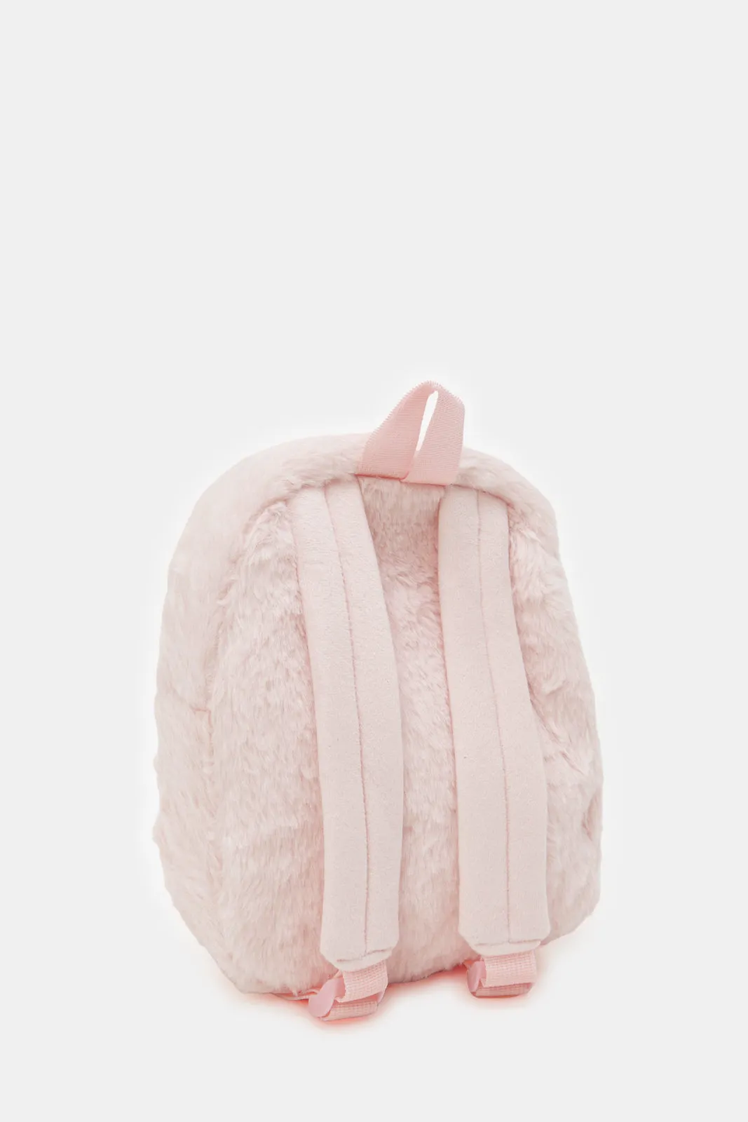 Girls Assorted Colour Character Faux Fur Backpack