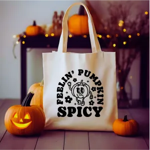 Halloween AutumnTote Bag | Spooky vibes Gifts  | Spooky Birthday Gift | funny Halloween | fall gift | Tote Bag Gifts For autumn Lovers |