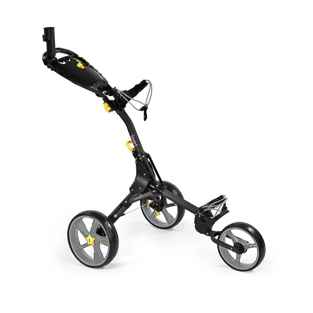 i Cart Compact Evo Deluxe Push Golf Trolley   Free Bag