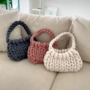 Knitted Braided Shoulder Bags