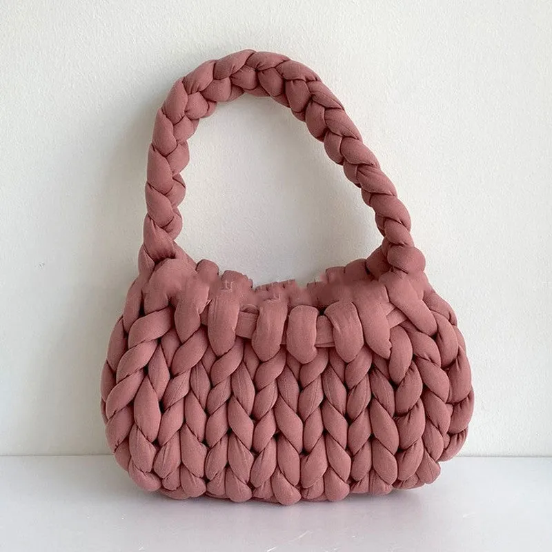 Knitted Braided Shoulder Bags