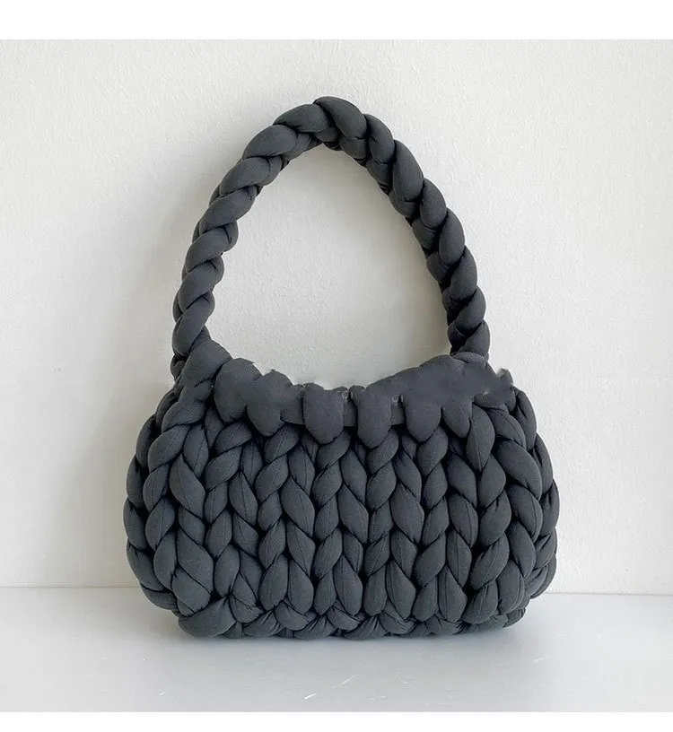 Knitted Braided Shoulder Bags