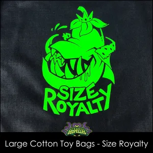 Large Cotton Toy Bags - Size Royalty