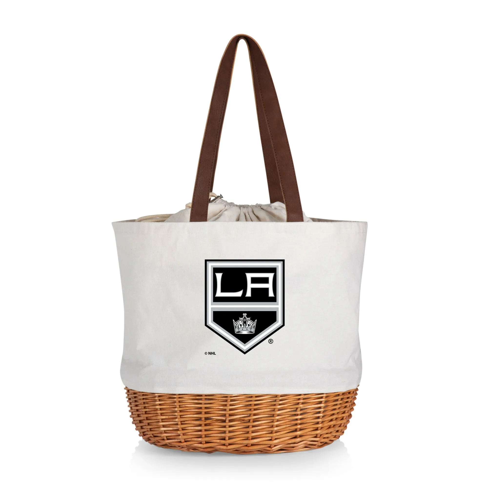 Los Angeles Kings - Coronado Canvas and Willow Basket Tote