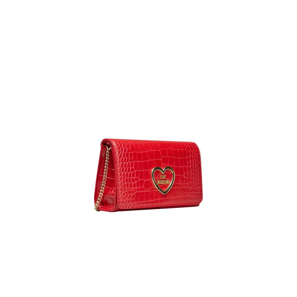 Love Moschino Red Polyethylene Women Crossbody Bag