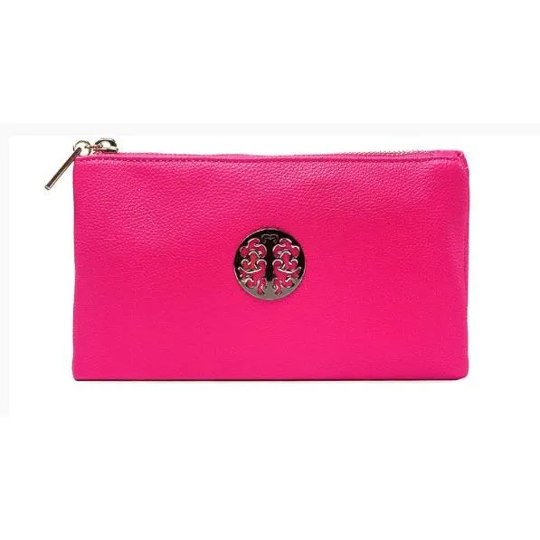 Medium Crossbody Bag With Wristlet Strap And Silver Tree Of Life Logo (Available in 21 Colours)