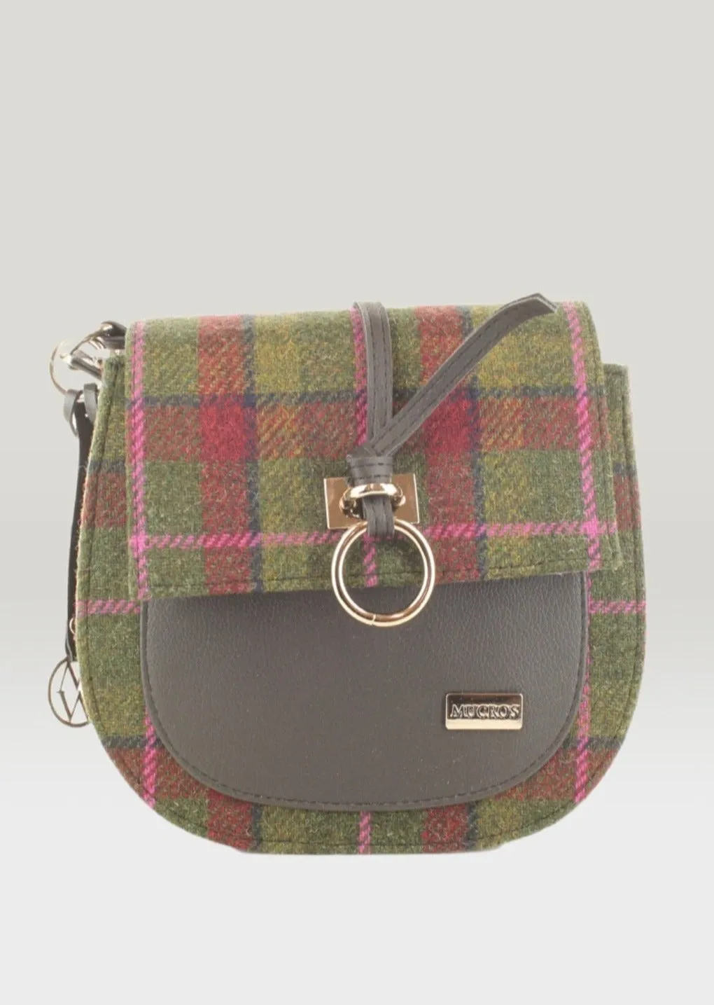 Mucros Grace Bag | Olive Pink Check