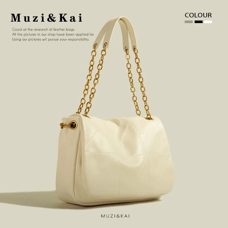 Muzikai Genuine Goods Tote Bag Women's Chain Underarm Bag 2023 New Fashion Shoulder Messenger Tote Bag