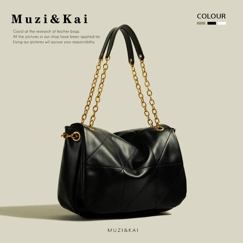 Muzikai Genuine Goods Tote Bag Women's Chain Underarm Bag 2023 New Fashion Shoulder Messenger Tote Bag